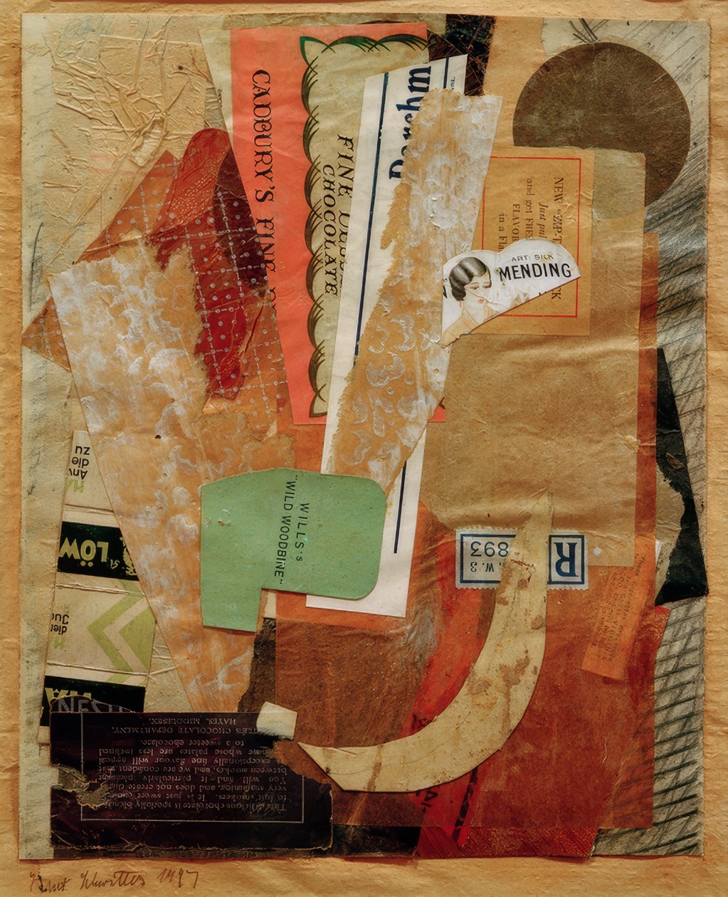 Uten tittel (retter seg) av Kurt Schwitters