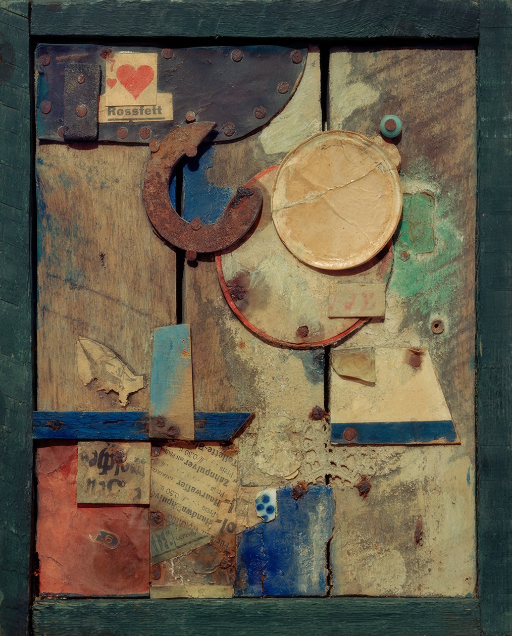 Uten tittel (Merzbild Rossfett) av Kurt Schwitters