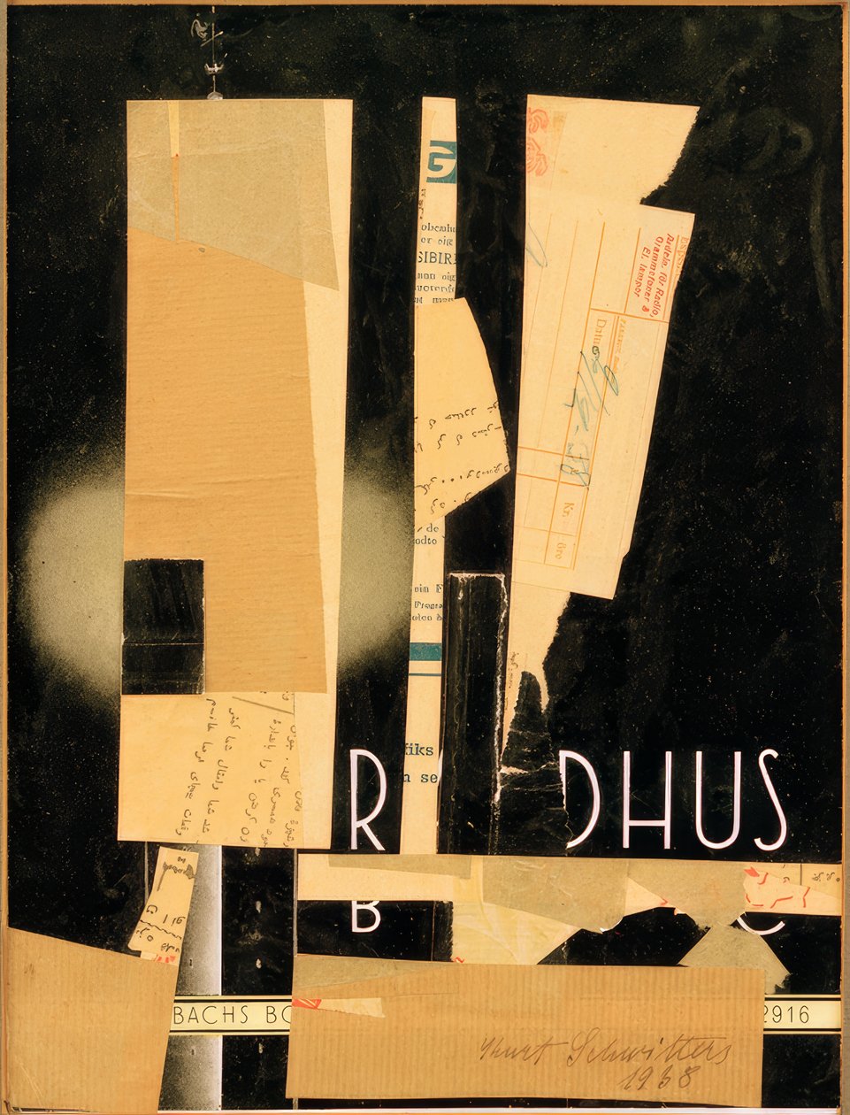 Uten tittel (R DHUS) av Kurt Schwitters
