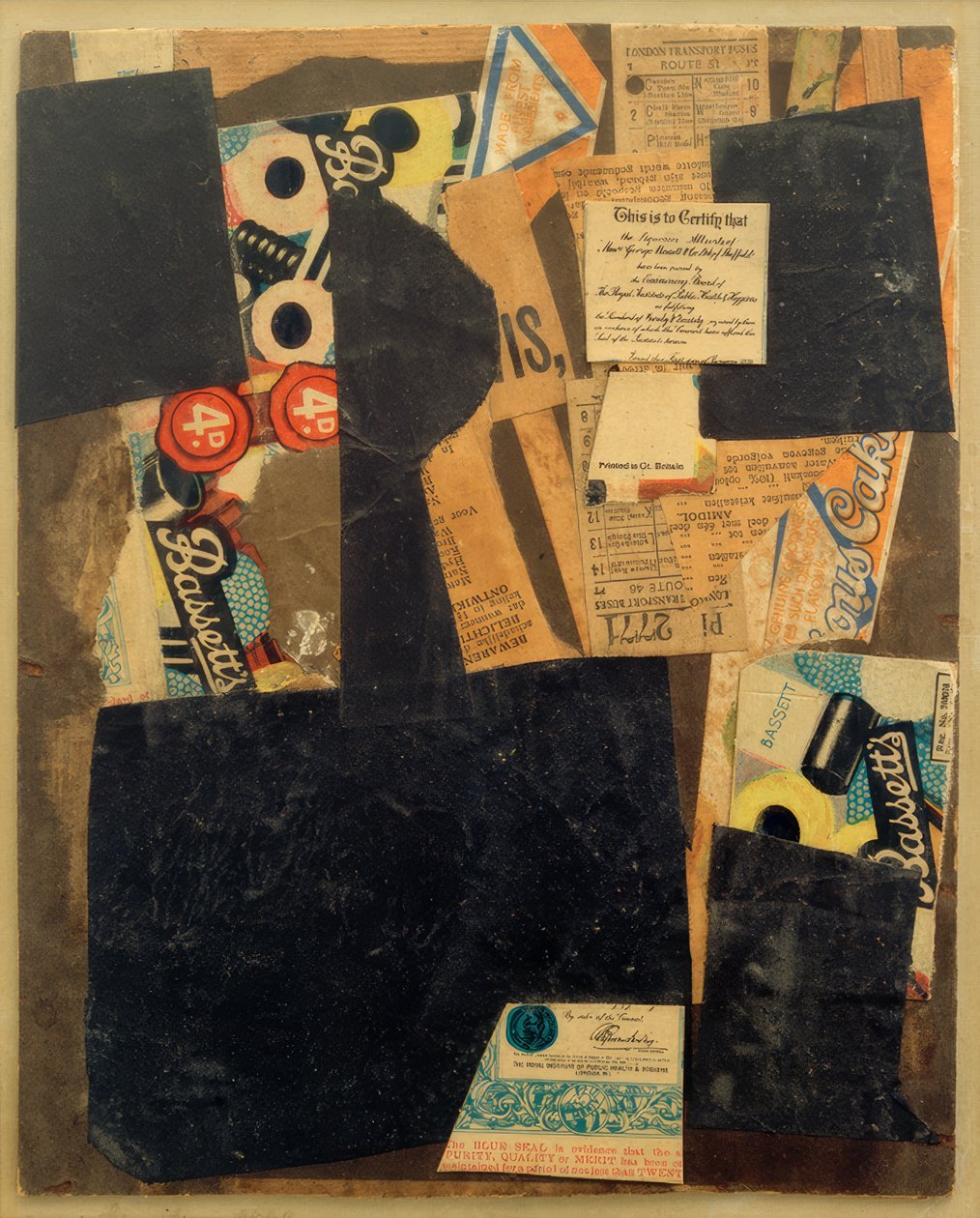 Ohne Titel (Dette er for å bekrefte det) av Kurt Schwitters