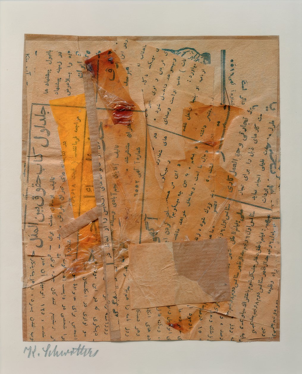 Uten tittel (med deler av Koranen) av Kurt Schwitters