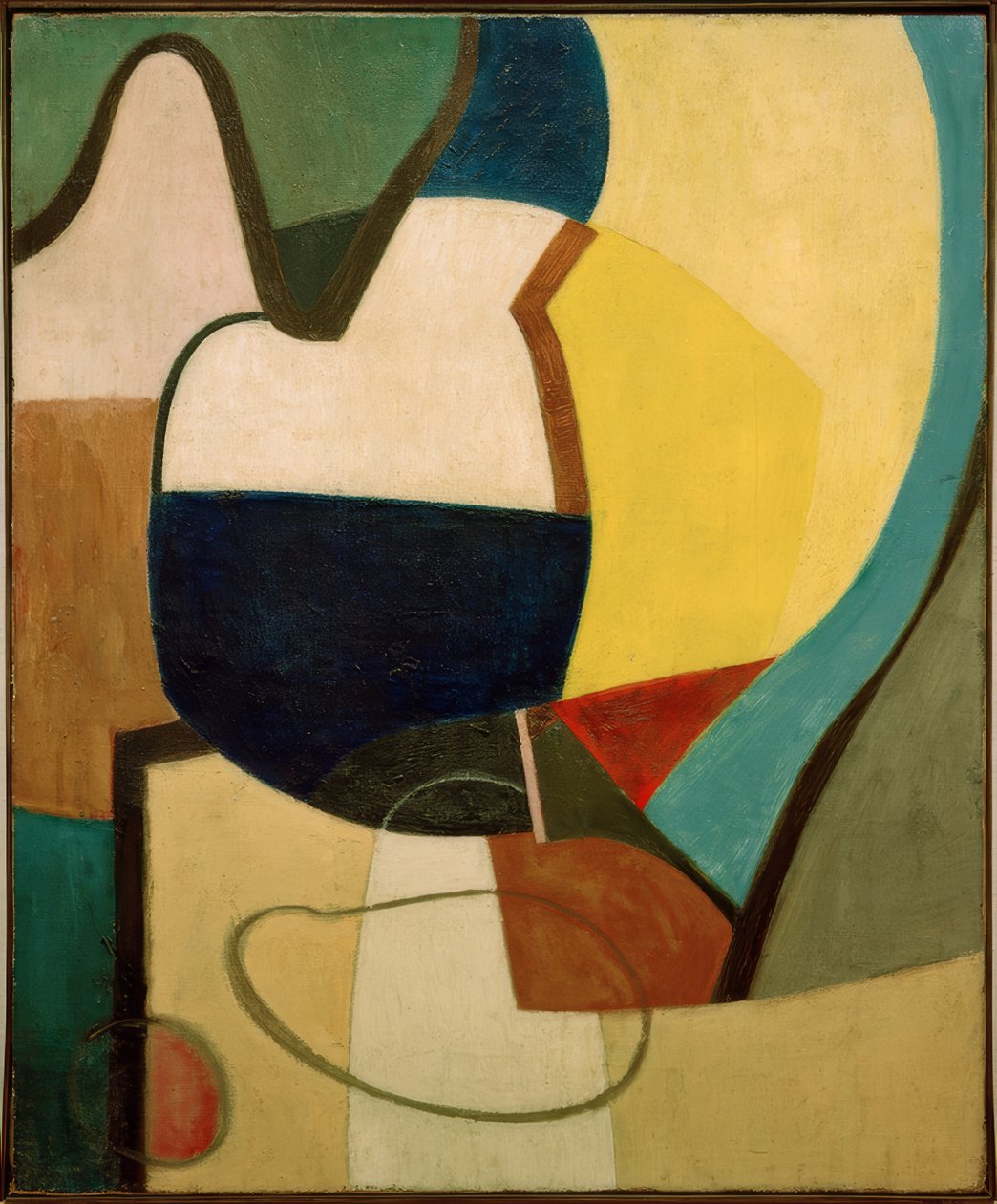 Stilleben på en bordplate av Kurt Schwitters