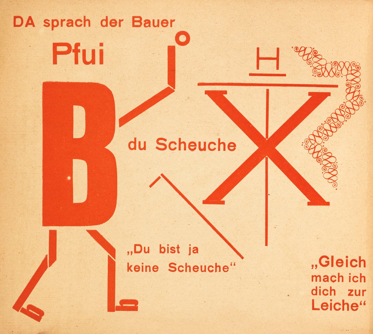 Fugleskremselet. Eventyret fugleskremselet. Eventyr, 1925. av Kurt Schwitters
