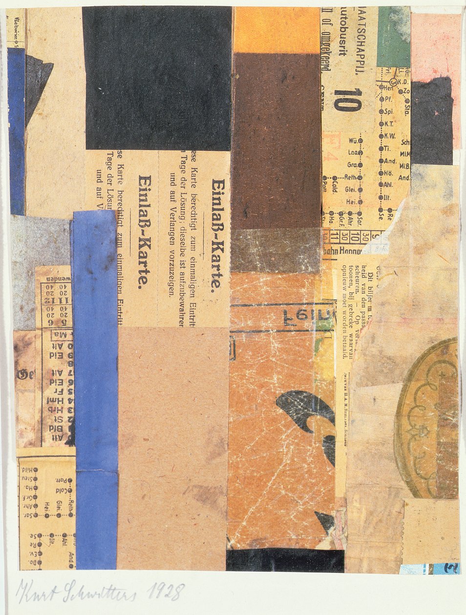 Uten tittel, 1928 av Kurt Schwitters