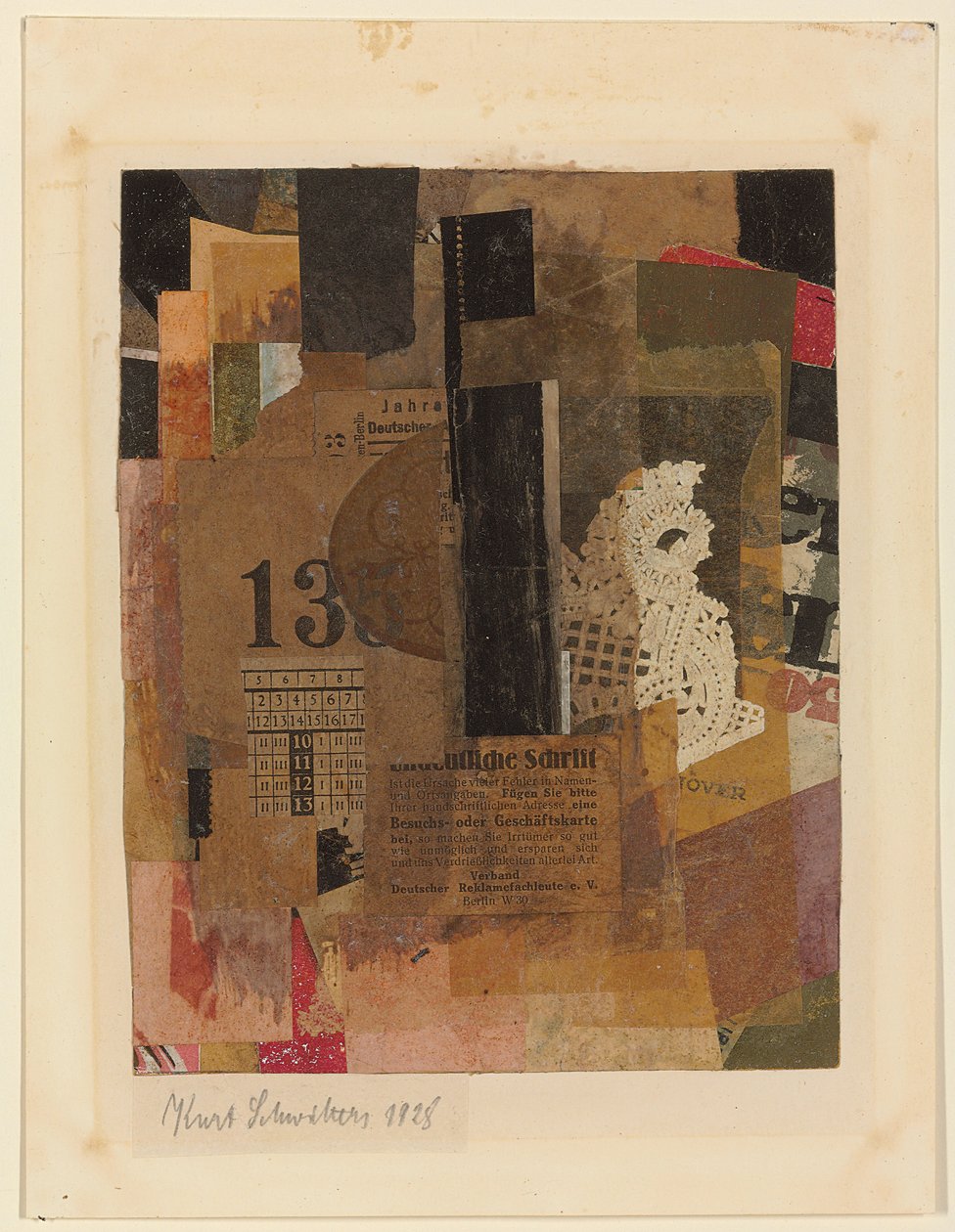 Uten navn; Uten tittel, 1928 av Kurt Schwitters