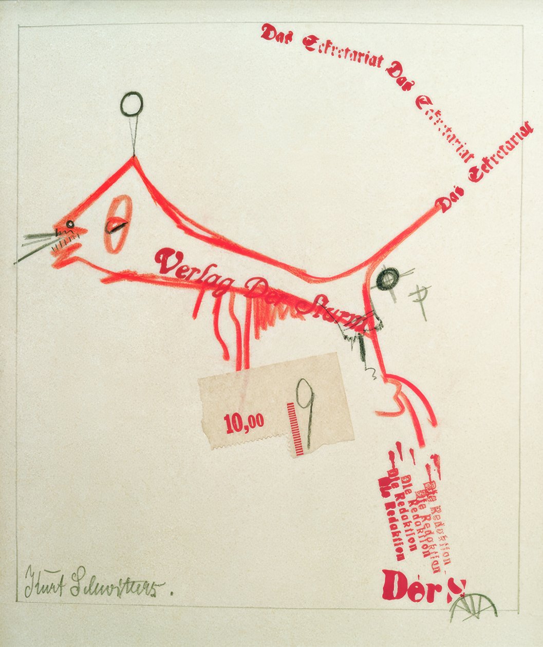 Forlaget Der Sturm av Kurt Schwitters
