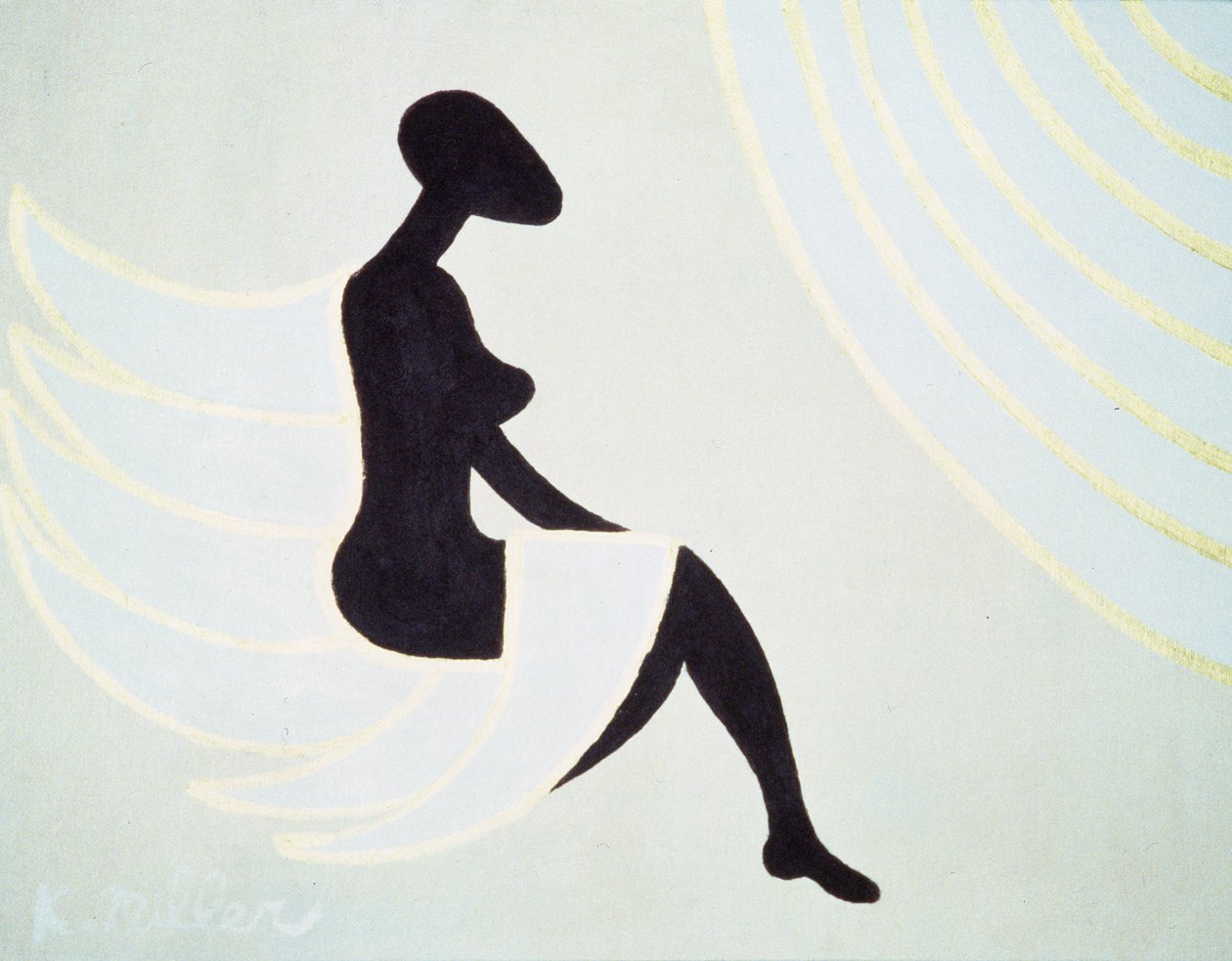 Lady Angel, 2005 (akryl på lerret) av Kurtis L. Miller