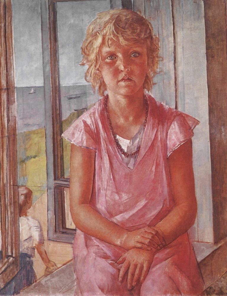 Fiskerdatter av Kuzma Petrov Vodkin
