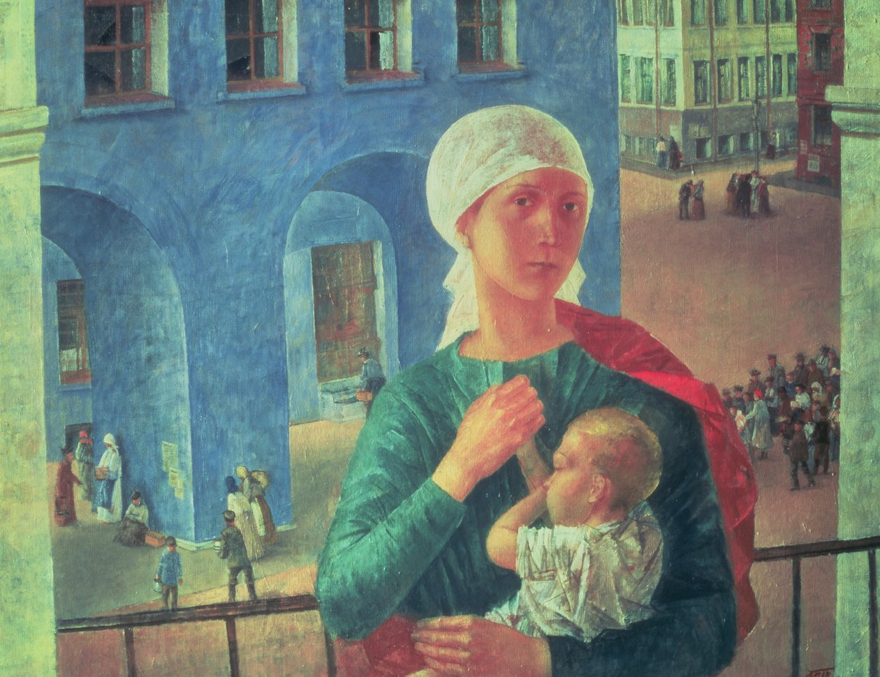 1918 i Petrograd, 1920 av Kuzma Sergeevich Petrov Vodkin