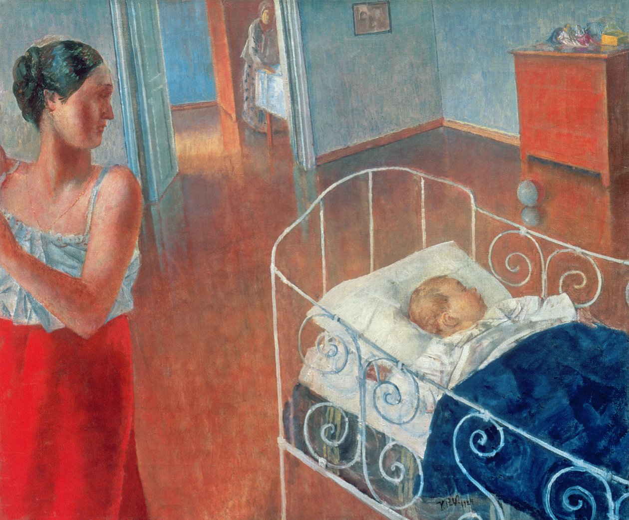 Sovende barn, 1924 av Kuzma Sergeevich Petrov Vodkin