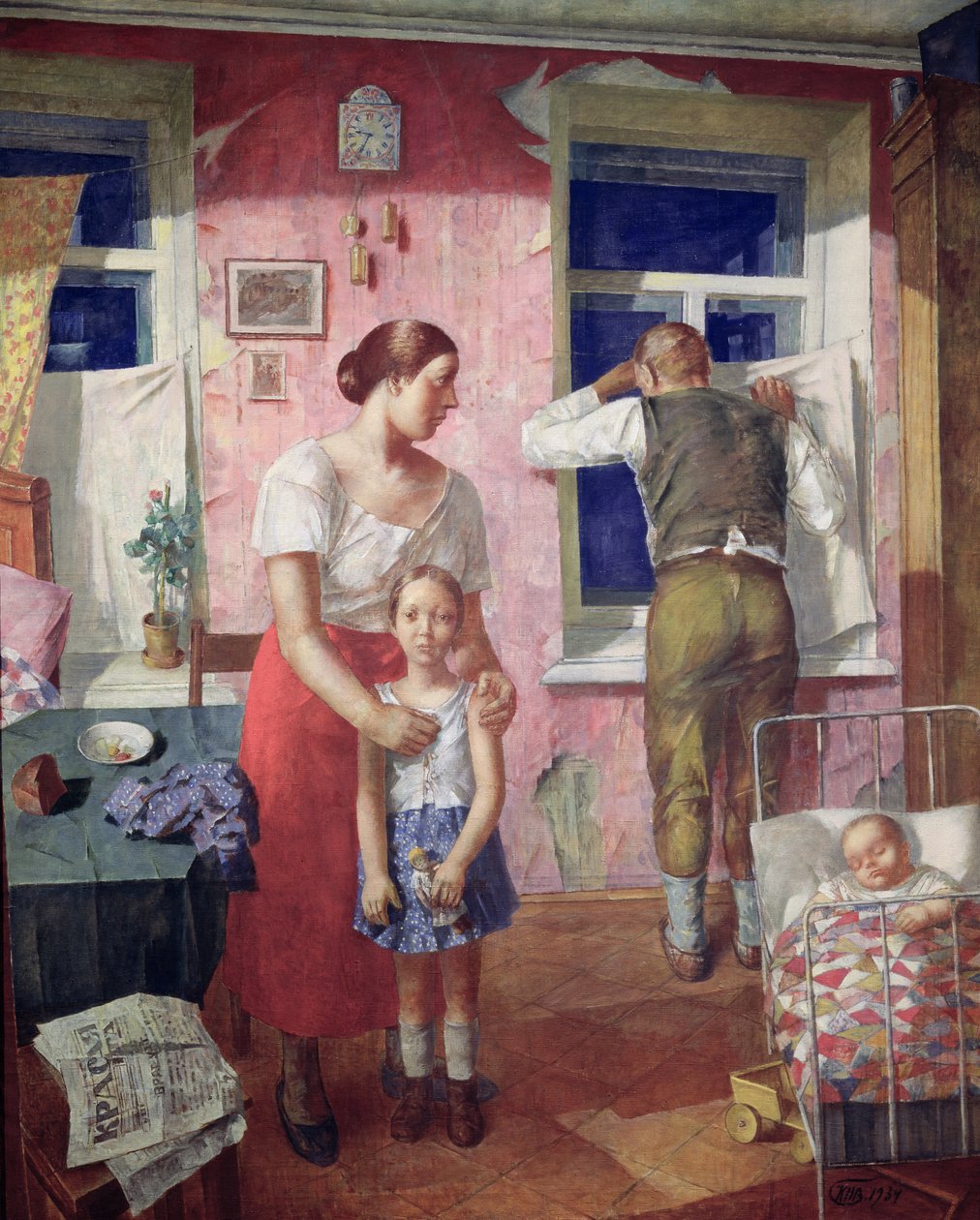 Alarm, 1934 av Kuzma Sergeevich Petrov Vodkin