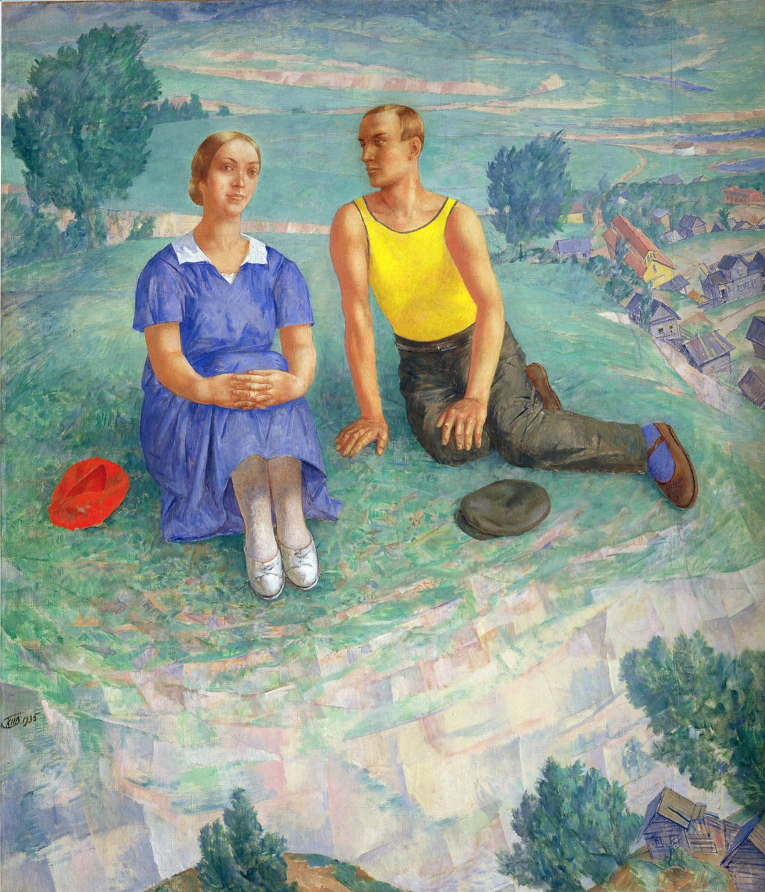 Våren, 1935 av Kuzma Sergeevich Petrov Vodkin