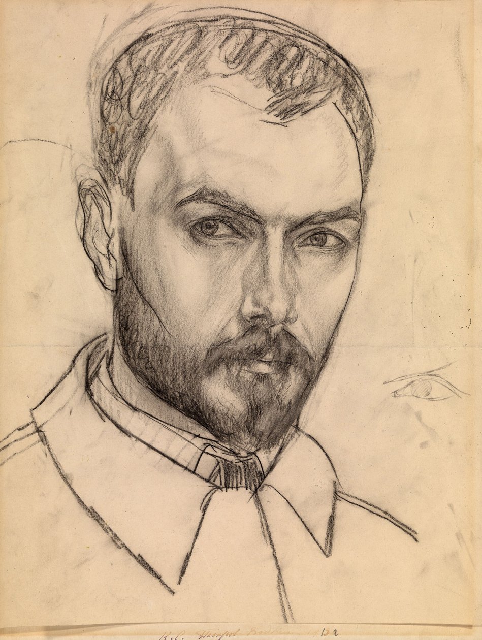 Selvportrett, ca. 1913 av Kuzma Sergeevich Petrov Vodkin