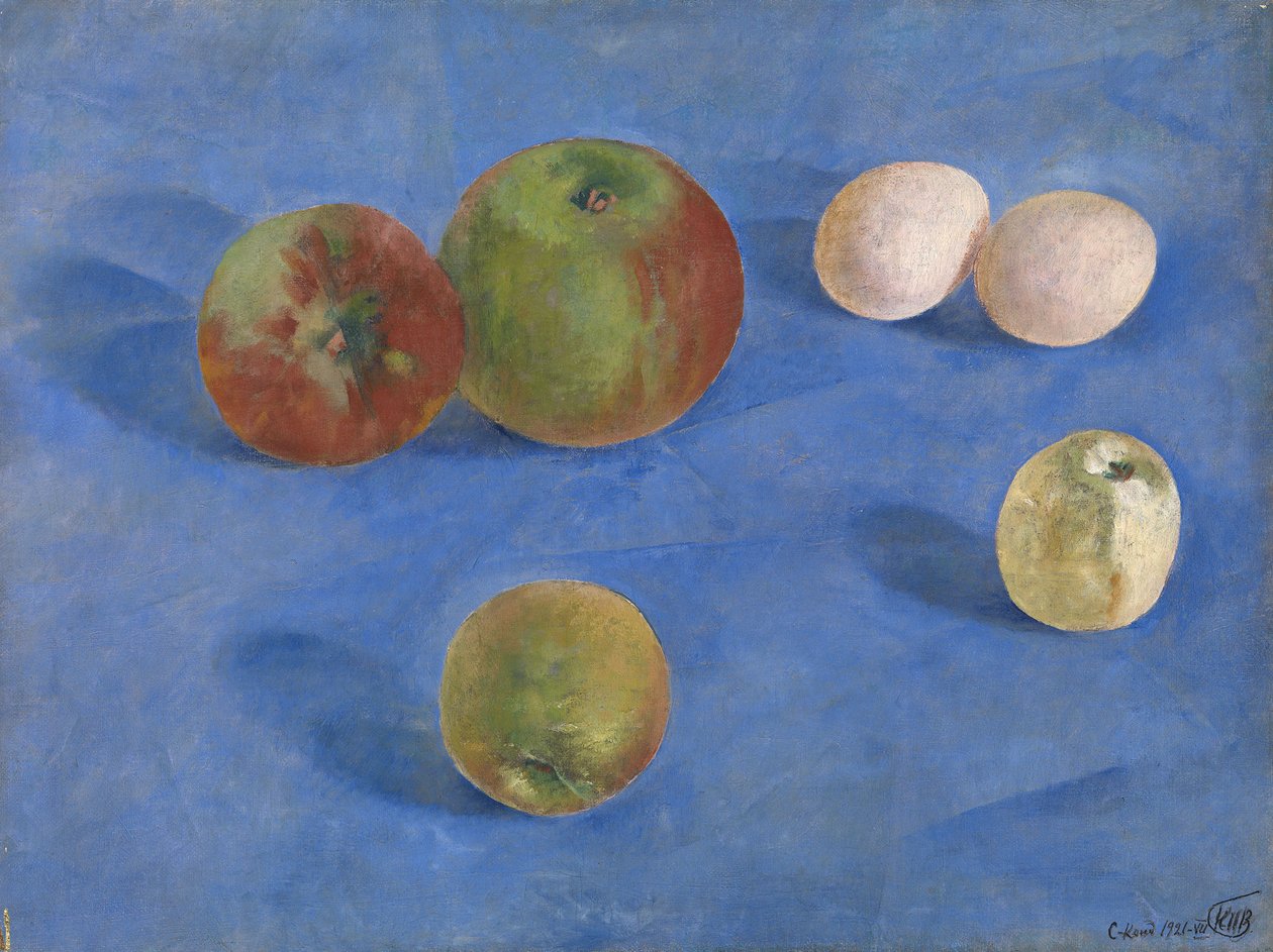 Stilleben. Epler og egg, 1921 av Kuzma Sergeevich Petrov Vodkin