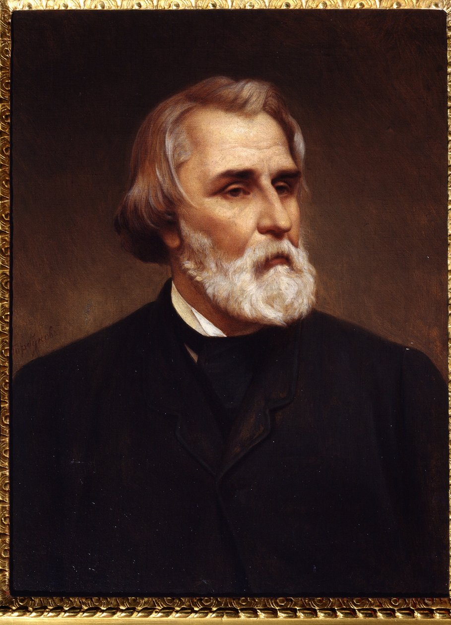 ""Portrett av Ivan Sergeievitsj Tourgueniev (Turgenev av Kyrill Antonovitch Gorbunov