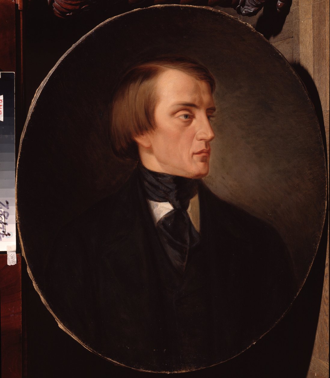 ""Portrett av russisk litteraturkritiker Vissarion Belinski (Bielinski) (1811-1848)"" Maleri av Kirill Gorbounov (Gorbunov) (1822-1891) 1876 Pushkin Memorial Museum, St. Petersburg av Kyrill Antonovitch Gorbunov