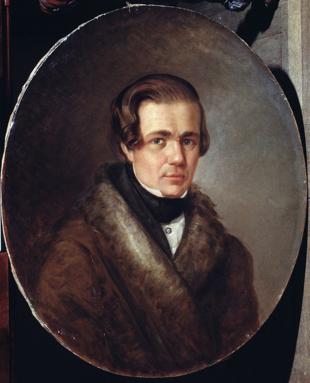 ""Portrett av den russiske poeten Alexei Koltsov (1809-1842)"" Maleri av Kirill Gorbounov (Gorbunov) (1822-1891) 1872 Pushkin Memorial Museum, St. Petersburg av Kyrill Antonovitch Gorbunov