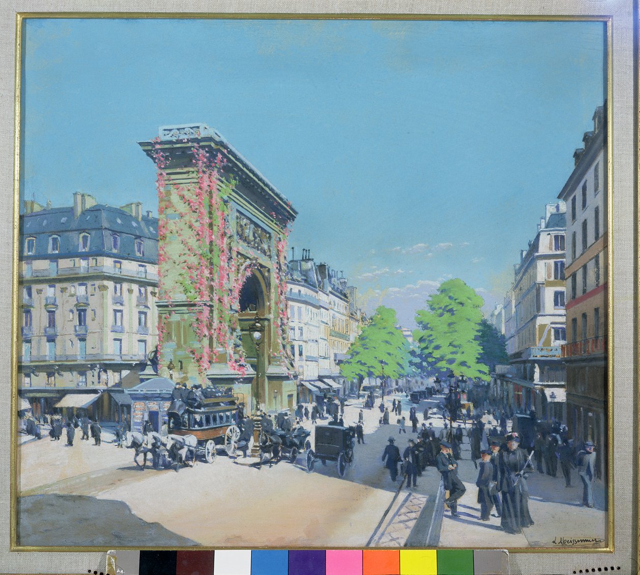 La Porte St. Denis, Paris, 1880 av L. Abeissonier