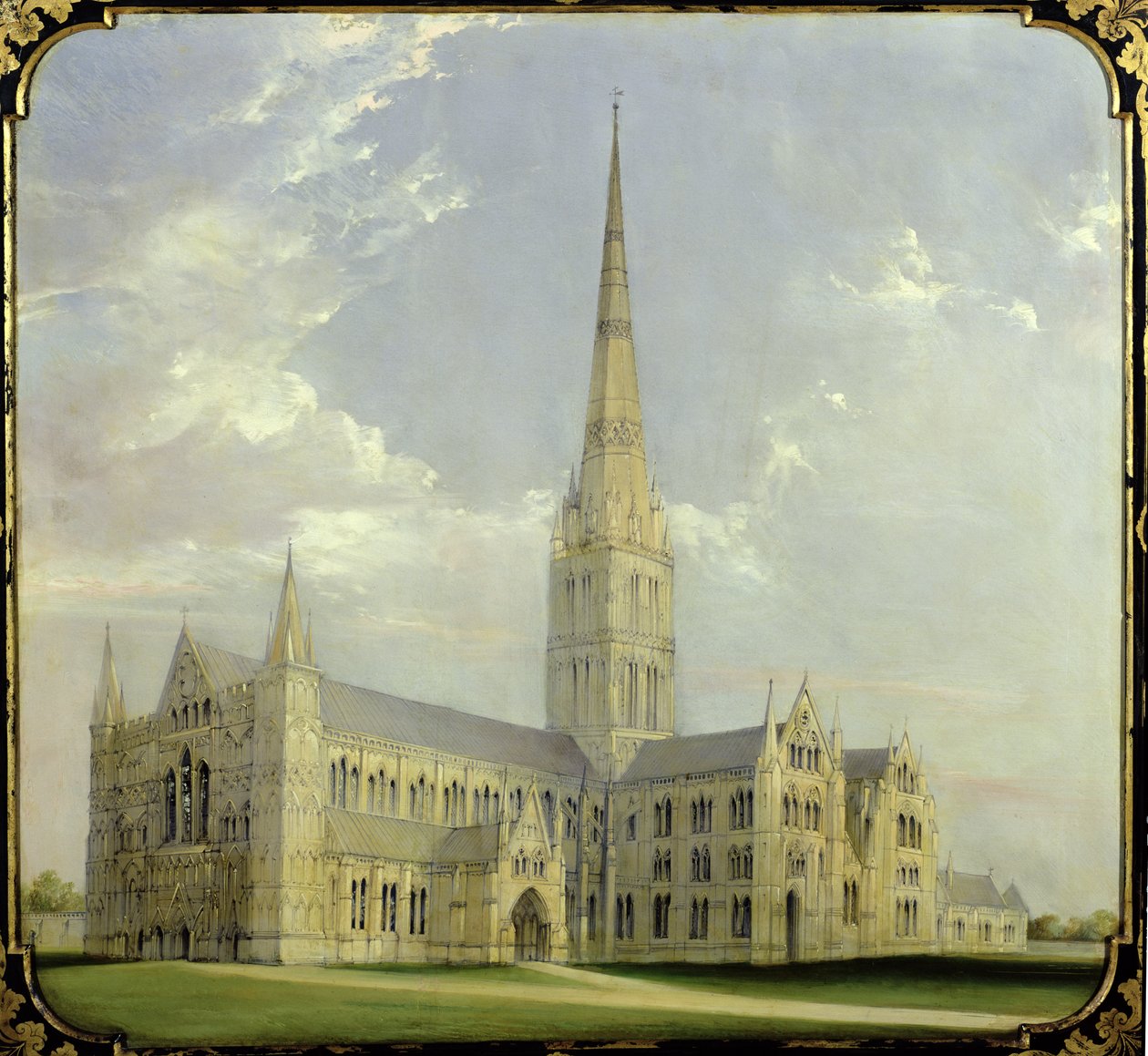 Salisbury Cathedral (olje) av L. and Bettridge, H. Jennens