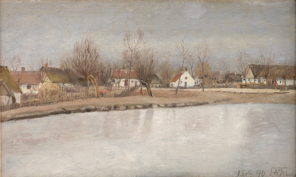 Landsbydammen ved Ring, Sjælland av Laurits Andersen Ring