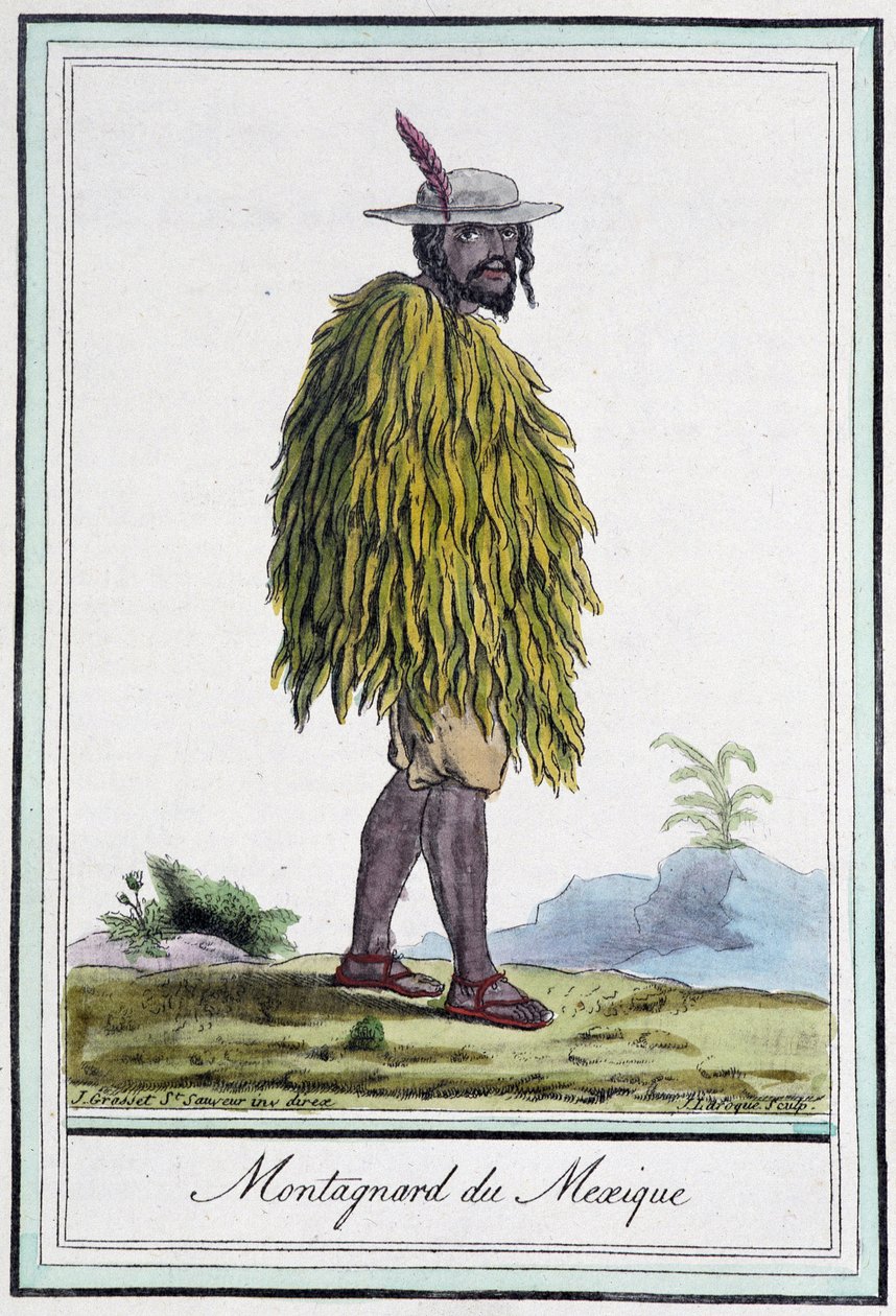 Montagnard of Mexico - i "" Encyclopedia of Travels"" av J. Grasset St Sauveur, red. Paris av L.F. Labrousse