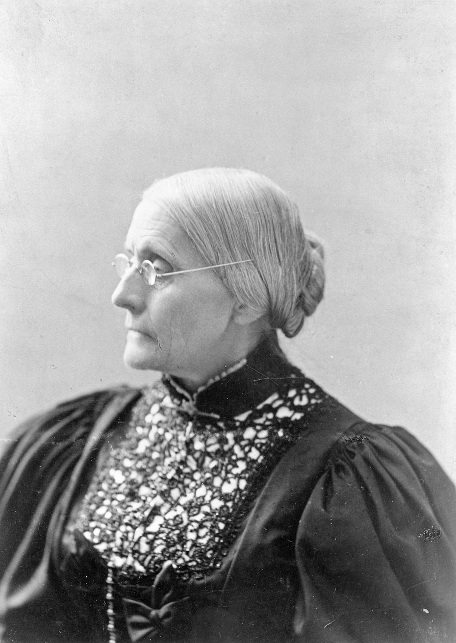 Susan Brownell Anthony (1820-1906) ca. 1890-1906 av L. Condon