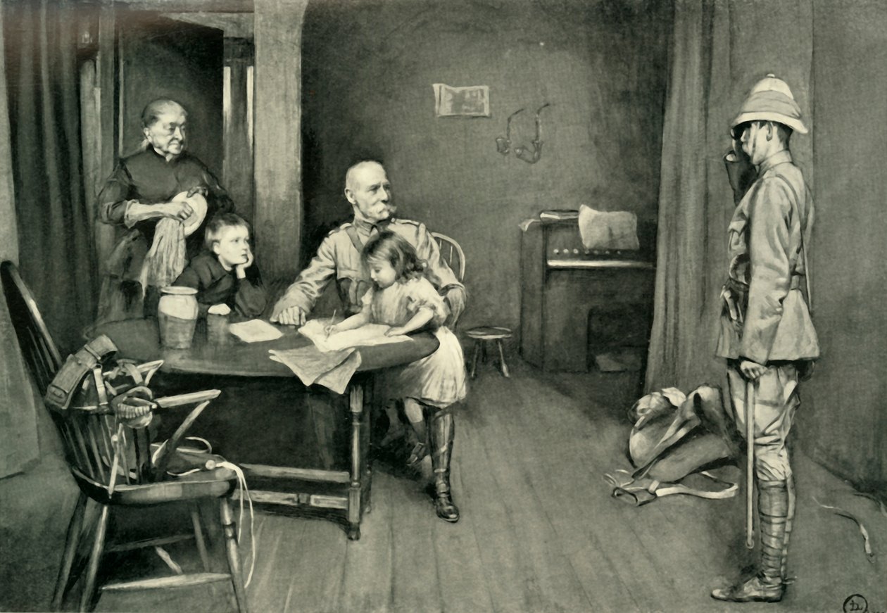 Lord Roberts på Orange Grove Inn: A Characteristic Incident, 1901. av L. Daviel