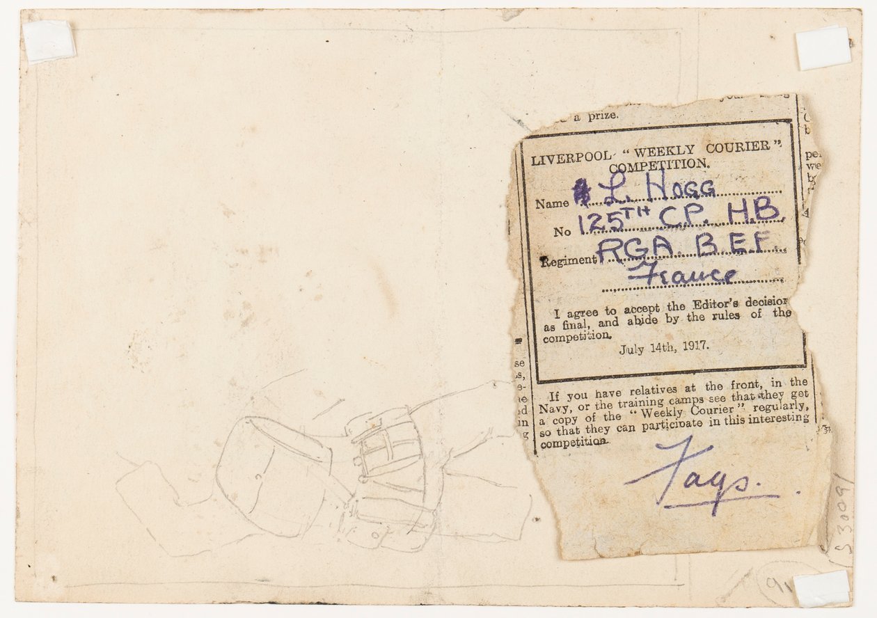 Innlevering til en aviskonkurranseredaktør, 1917 av L. Hogg