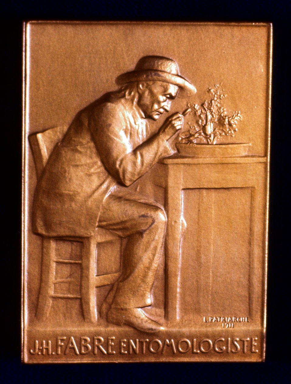 Jean Henri Fabre, fransk entomolog, 1911 av L. Patriarche
