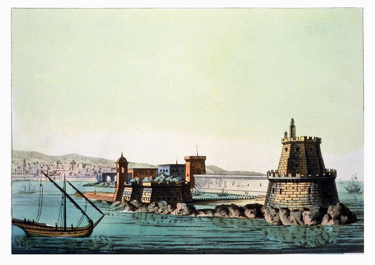 Havnen og føflekken i Alger, plate 69 fra 