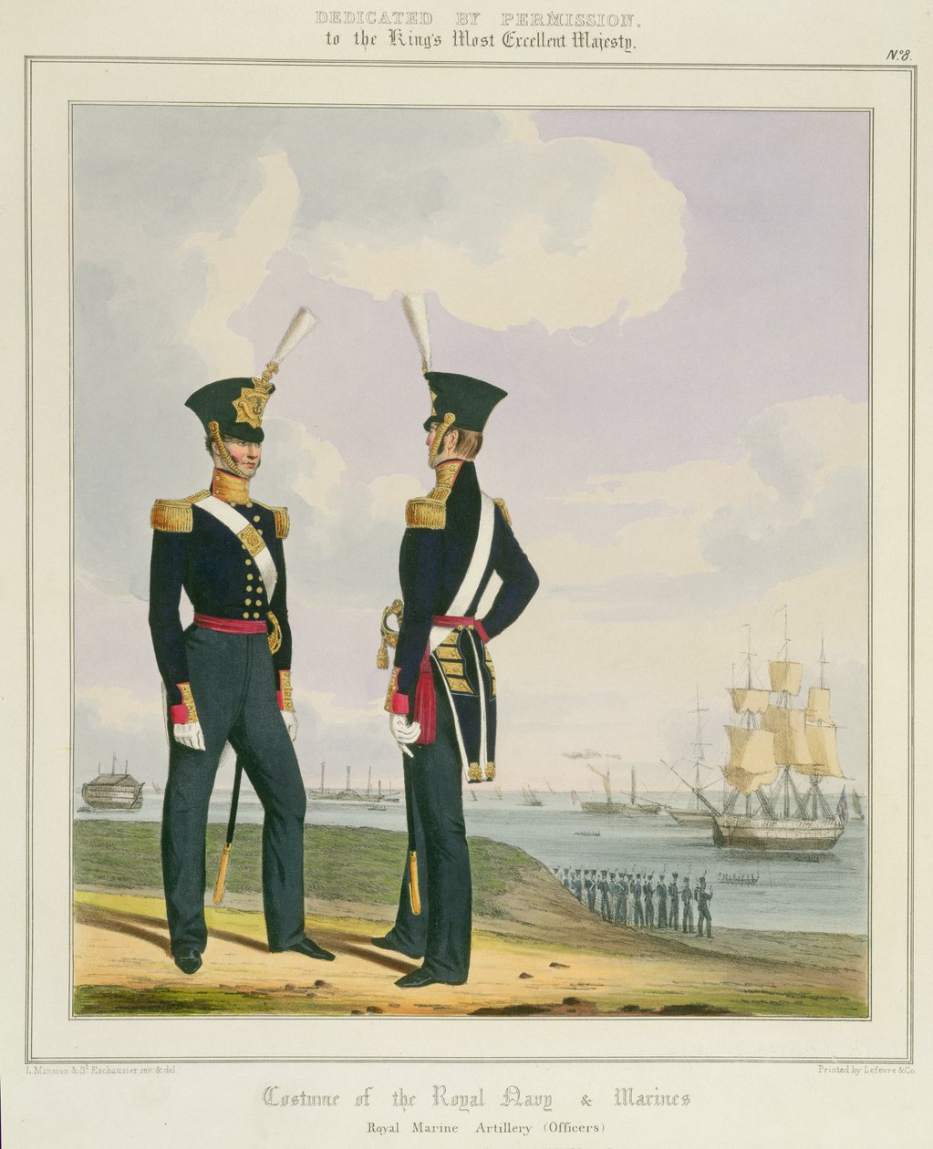 Royal Marine Artillery Officers, plate 8 fra 