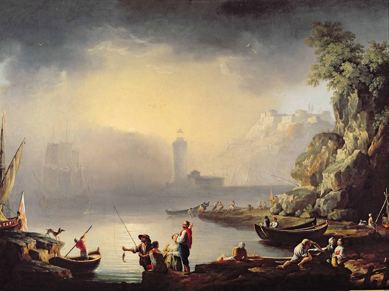 Havnescene av La Croix de Marseilles