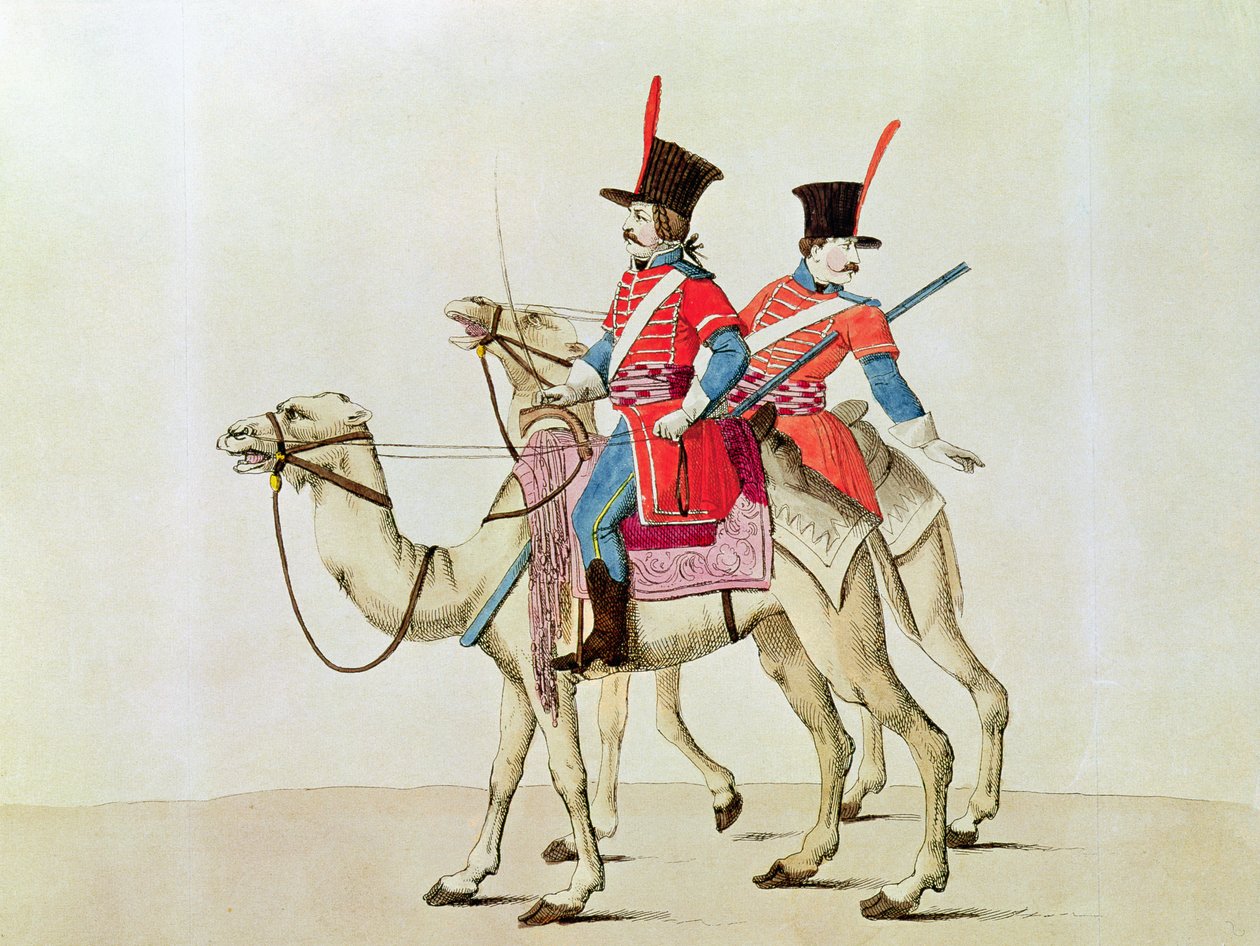 Soldater fra Dromedarregimentet, 1839 av Laderer