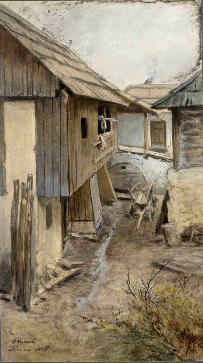 Kranjska gora-bondegård av Ladislav Benesch