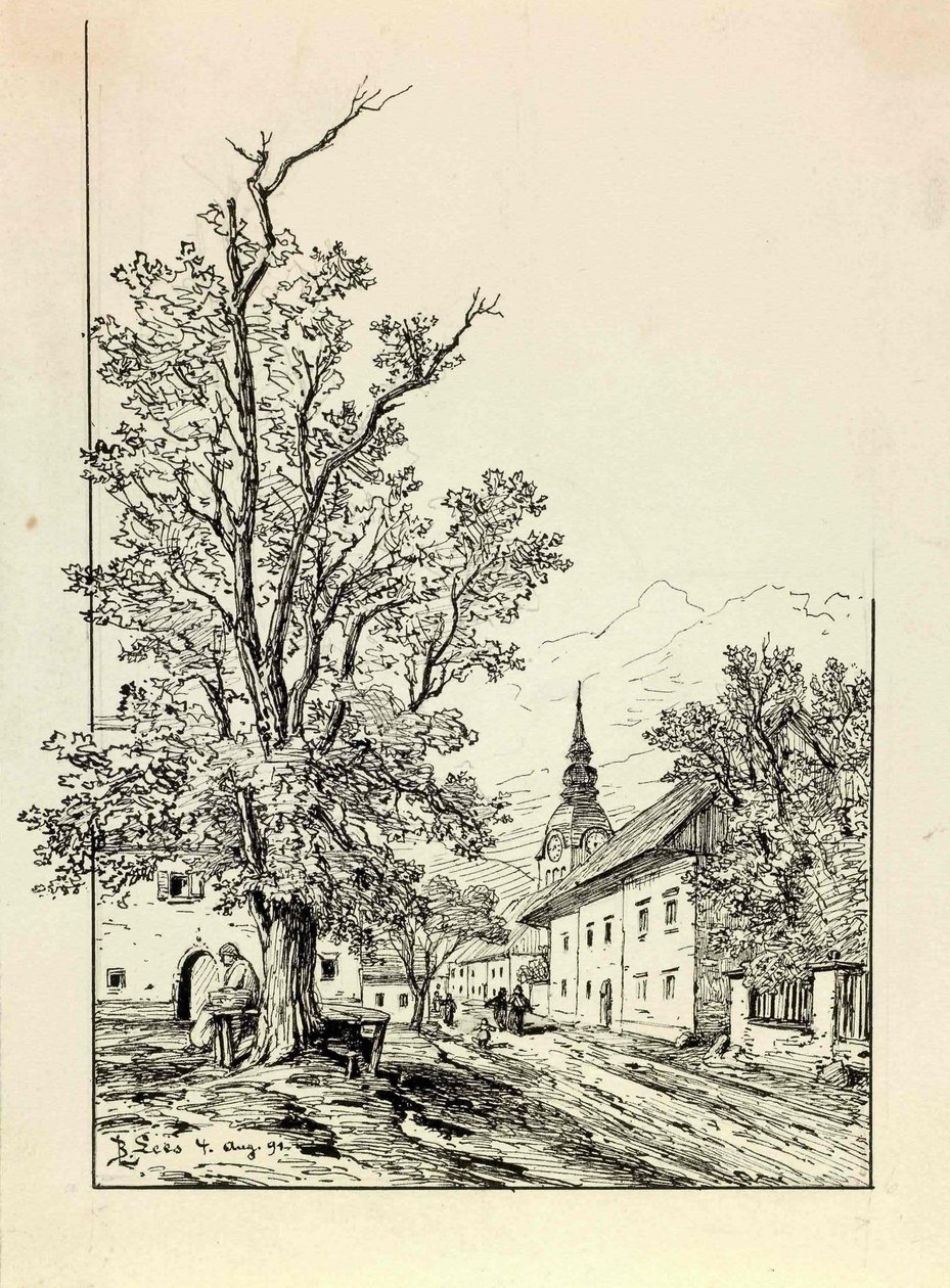 Lesce, liponmarked av Ladislav Benesch