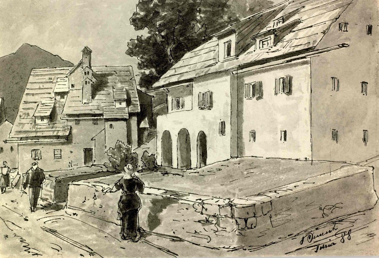 Motiv fra Idrijen av Ladislav Benesch