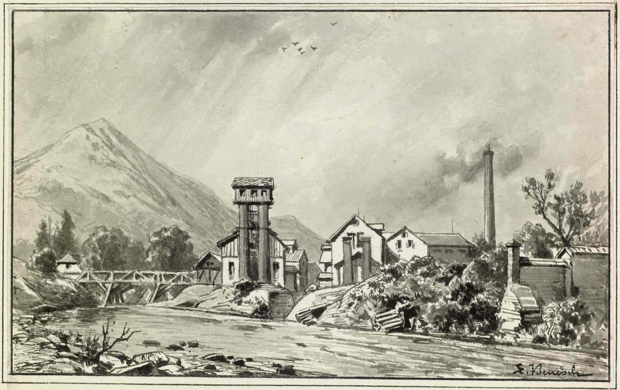 Papirfabrikk i Goricanahn av Ladislav Benesch