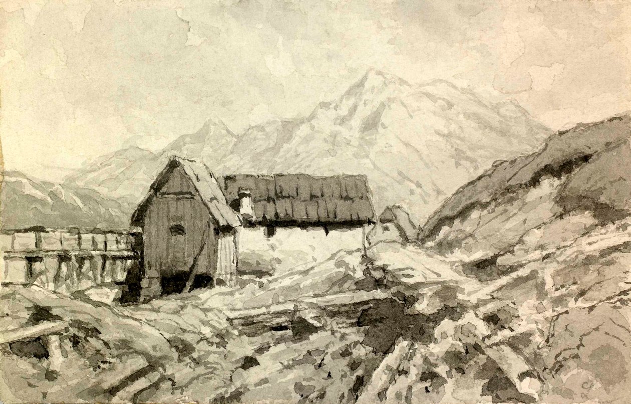 Landskap med en mølle av Ladislav Benesch