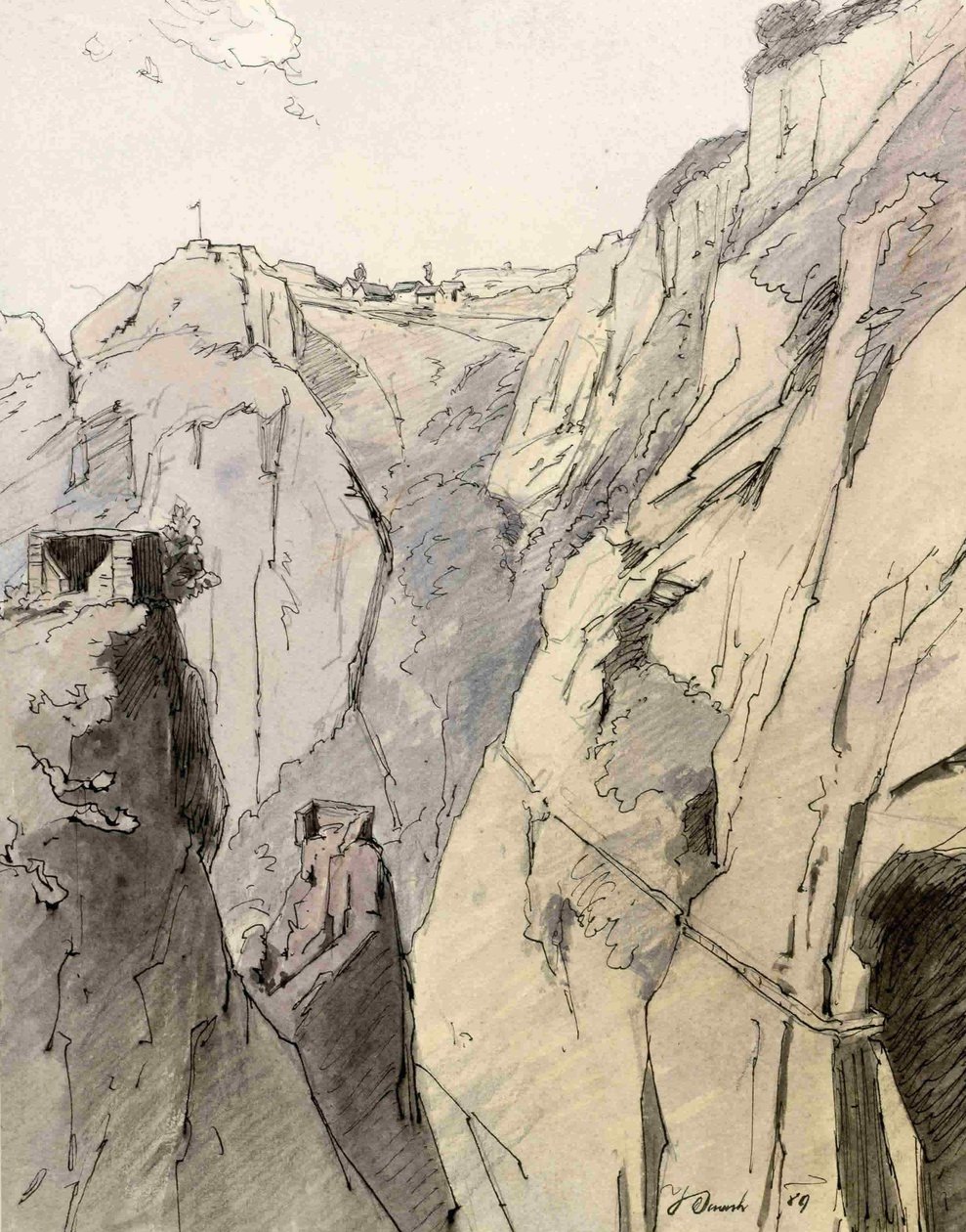 Nordveggen i Great Valley med Betania av Ladislav Benesch