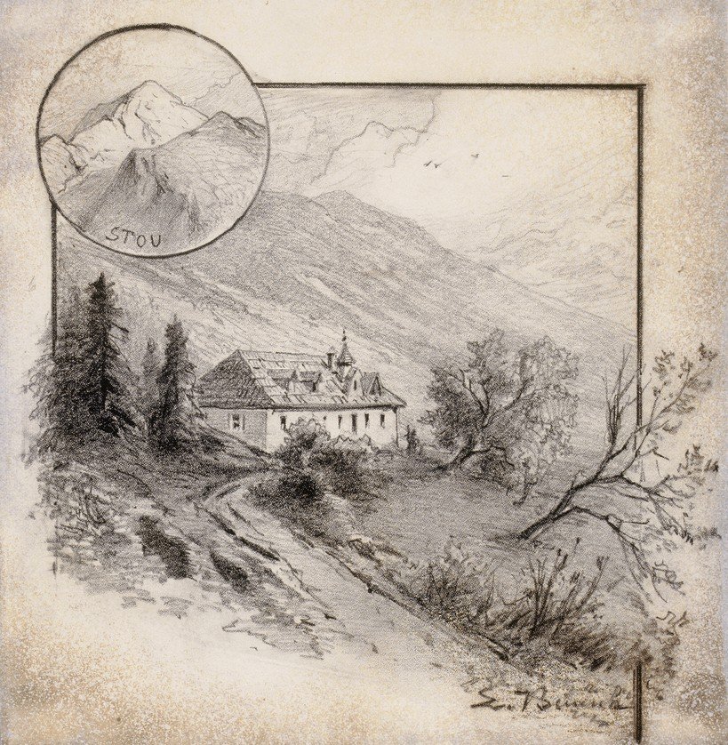 Valvasors hytte under Stolomn av Ladislav Benesch