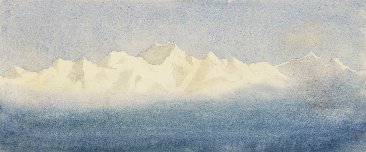 Alpinlandskap, 1875 av Lady Emma Crichton
