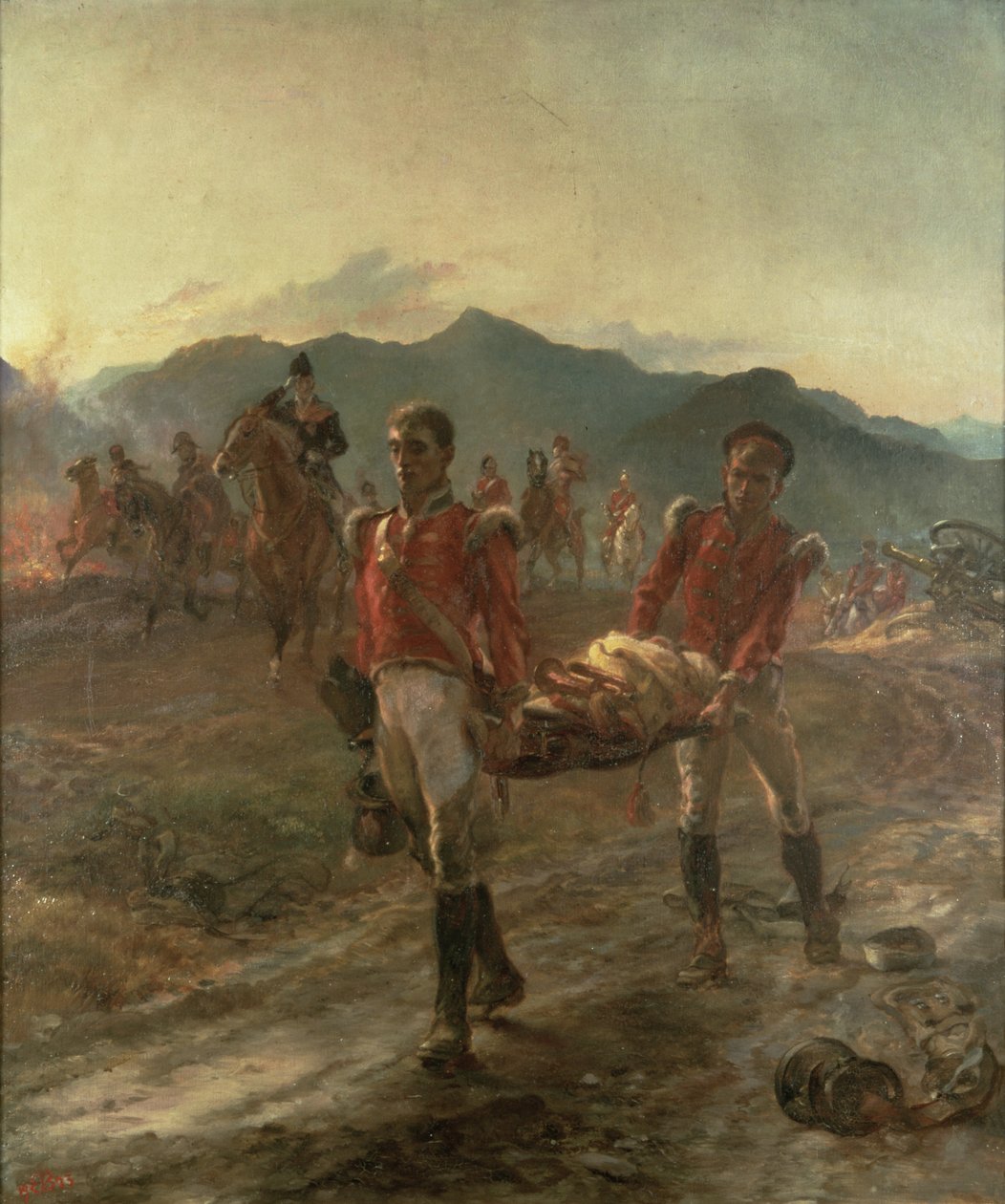 Morgenen etter slaget ved Talavera (1809) av Lady Butler