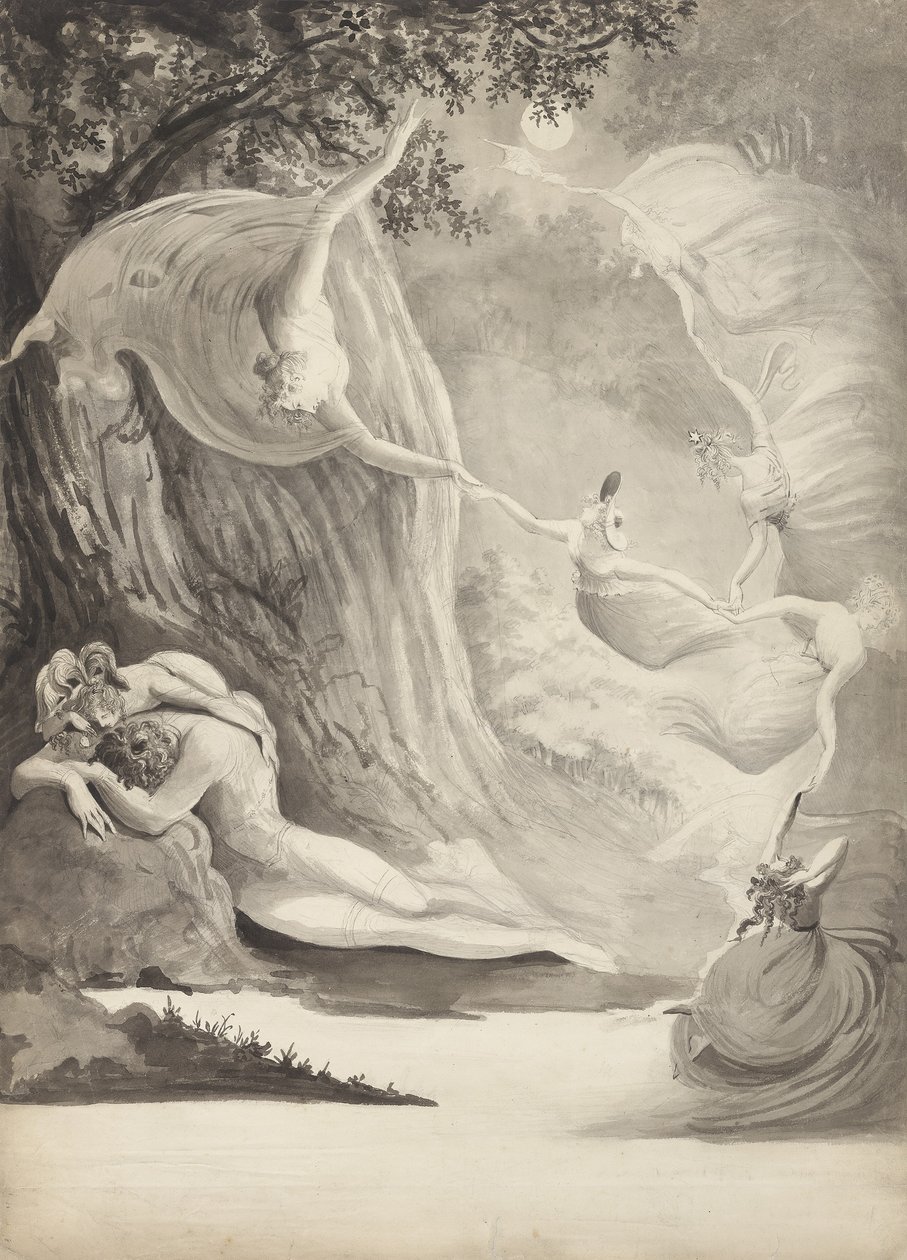 Hyrdens drøm, ca. 1820 av Lady Georgina North