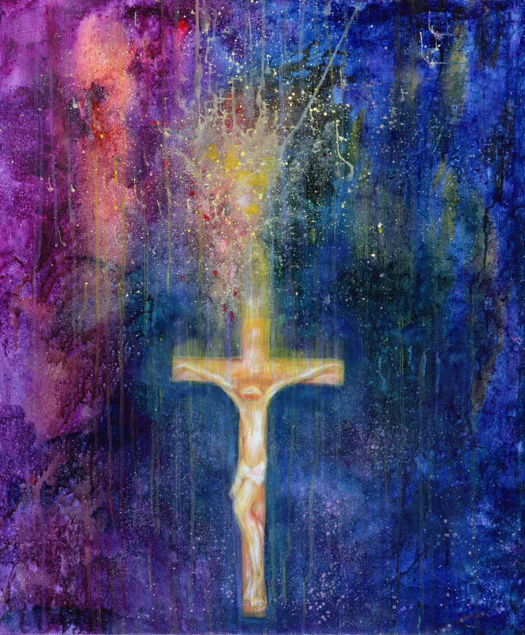 Ascension, 2000 (akryl på lerret) av Laila Shawa