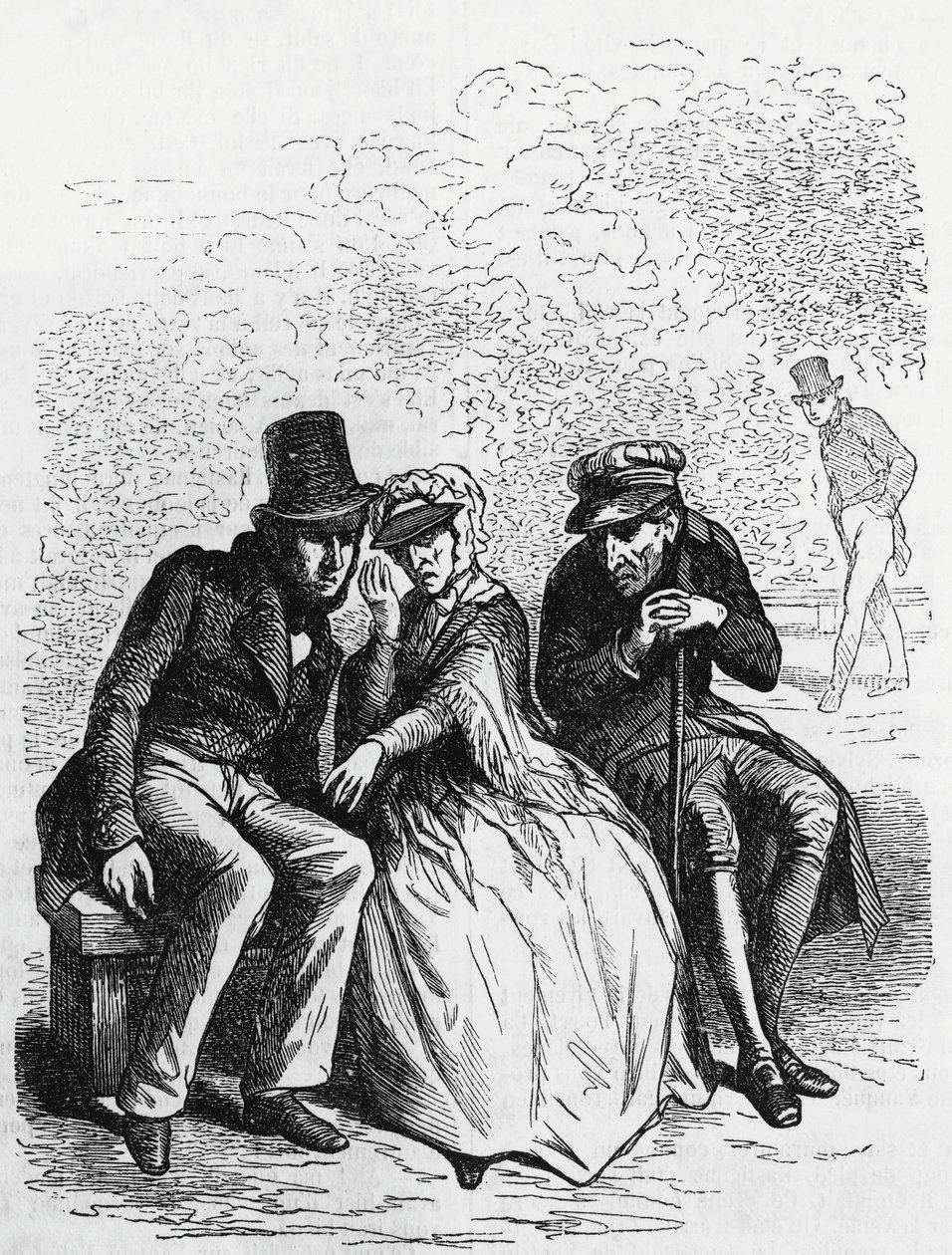Illustrasjon for Father Goriot, roman av Honore de Balzac (1799-1850) fra samling med flere bind med tittelen Human Comedy, gravering av Laisne av Laisne Laisne