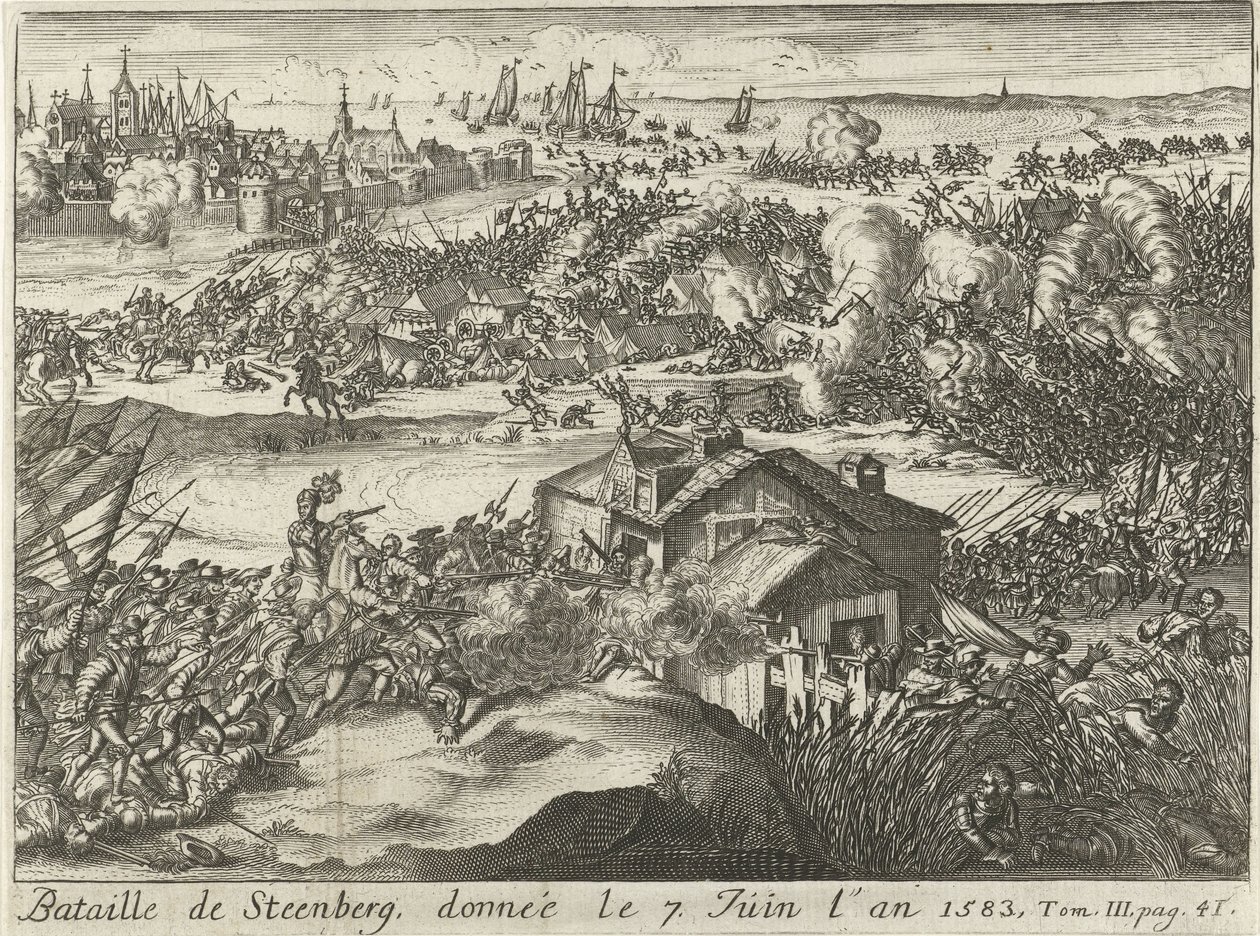 Slaget ved Steenberg, gitt 7. juni 1583 (tittel på objekt) av Lamberecht Causé