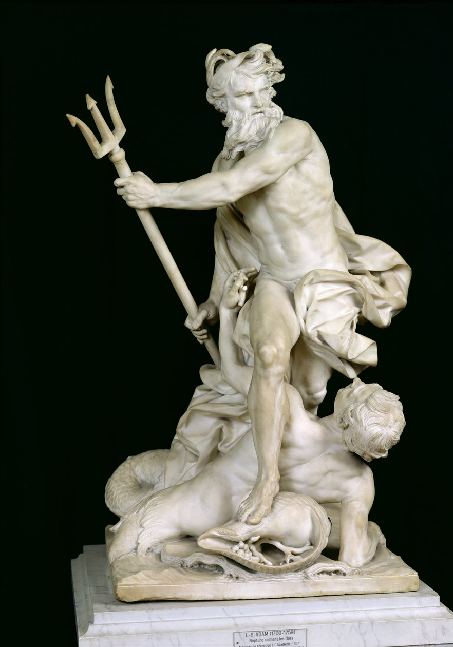 Neptune Calming the Waves, 1757 (marmor) av Lambert Sigisbert Adam