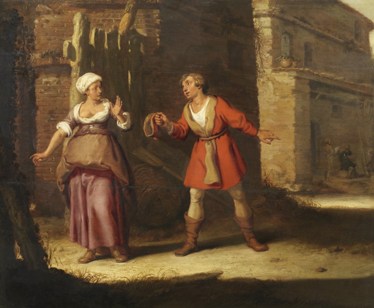 Abigail og Nabal av Lambert Jacobsz.