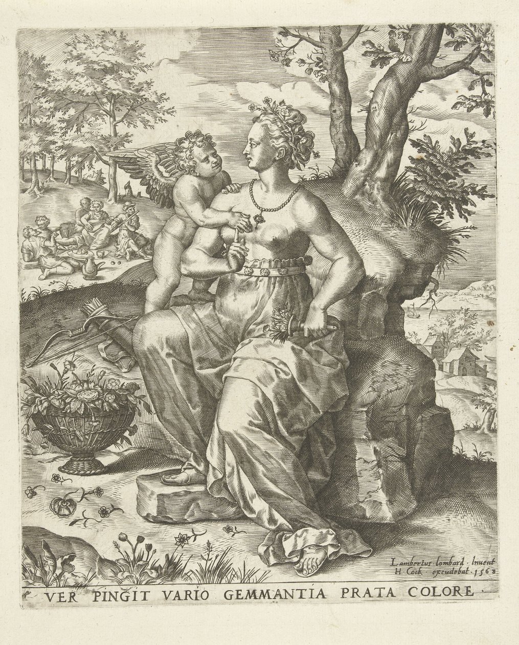 Vår: Venus og Amor The Four Seasons (serietittel) av Lambert Lombard