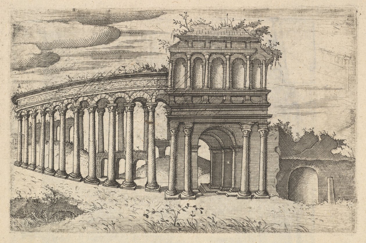 Amfiteatret i Bordeaux [Teatrum Bordeos, Transitorium Caesaris], fra serien 